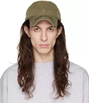 Кепка цвета хаки с логотипом Balenciaga