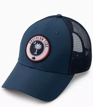 Кепка-дальнобойщик с нашивкой Southern Tide State South Carolina Performance, синий