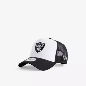 Кепка дальнобойщика 9FORTY Raiders NFL из плетеной ткани с вышивкой New Era, черный