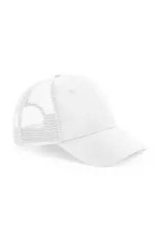 Кепка дальнобойщика из 6 панелей из переработанного материала Beechfield, белый