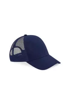 Кепка дальнобойщика из органического хлопка Beechfield, темно-синий