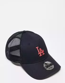 Кепка дальнобойщика New Era LA Dodgers 9forty homefield черного цвета