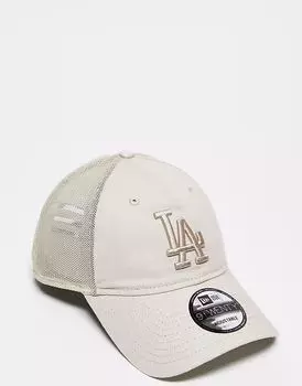 Кепка дальнобойщика New Era LA Dodgers 9twenty, бежевого цвета