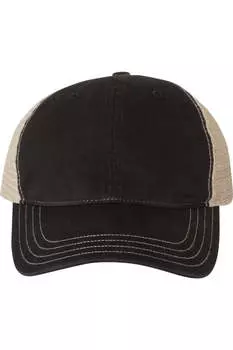 Кепка дальнобойщика Richardson Garment-Washed, черный/хаки