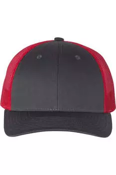 Кепка дальнобойщика Richardson Low Pro, цвет charcoal/ red