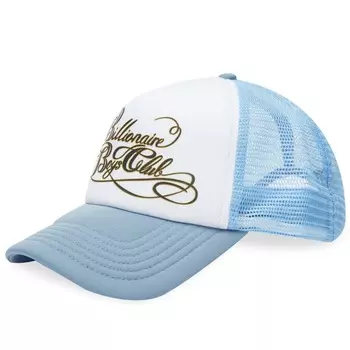 Кепка дальнобойщика с каллиграфическим логотипом Billionaire Boys Club, синий