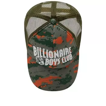 Кепка дальнобойщика с камуфляжным логотипом Billionaire Boys Club, зеленый