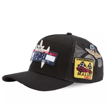 Кепка дальнобойщика с нашивкой Station Amiri, черный