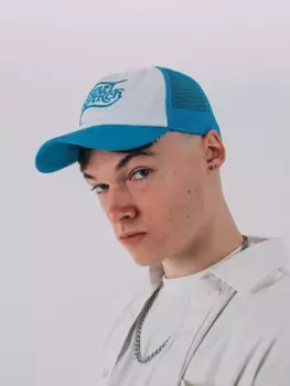 Кепка дальнобойщика с вышитым слоганом SVNX, синий