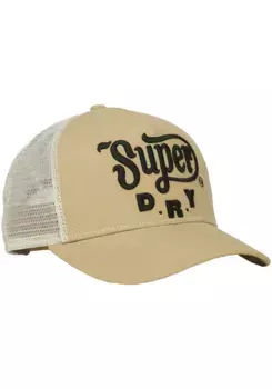 Кепка дальнобойщика Superdry "DIRT ROAD TRUCKER CAP", цвет Sandstone Brown
