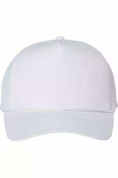 Кепка дальнобойщика Valucap с пятью панелями и сетчатой спинкой, белый