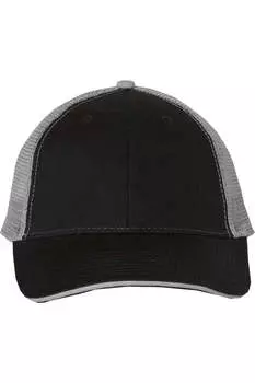 Кепка дальнобойщика Valucap Sandwich, черный/серый