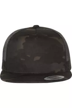 Кепка дальнобойщика YP Classics Flat Bill, цвет multicam black/ black