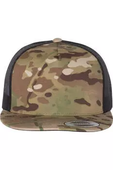 Кепка дальнобойщика YP Classics Flat Bill, цвет multicam green/ black