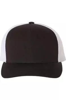 Кепка дальнобойщика YP Classics из пяти панелей в стиле ретро, черный/белый