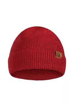 Кепка DANISH ENDURANCE Beanie Merino fr Damen & Herren, красный