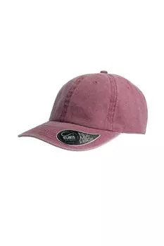 Кепка Digg, окрашенная пигментом, 6 панелей Atlantis, красный