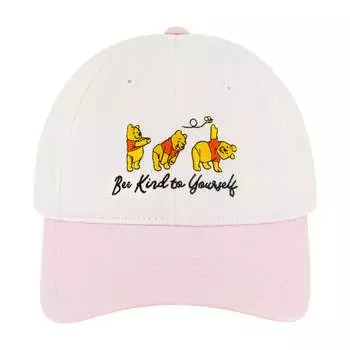 Кепка Disney Winnie The Pooh Bee Kind To Yourself Dad, белый/розовый
