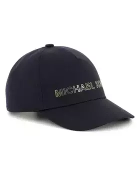 Кепка для девочки с логотипом спереди и регулировкой сзади Michael Kors, тёмно-синий