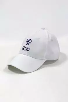 Кепка для гольфа с изогнутым козырьком и логотипом Island Green, белый