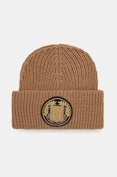 Кепка Elisabetta Franchi из смесовой шерсти, бежевый