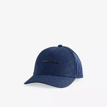 Кепка Emporio Armani с жаккардовым принтом, синий