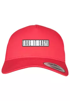 Кепка F4NT4STIC Retro Trucker Cap Retro Trucker Cap Take It Easy, красный