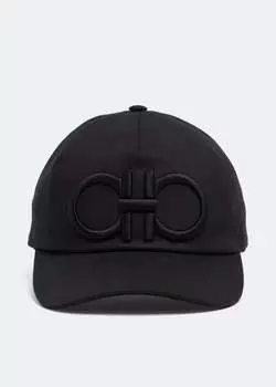 Кепка FERRAGAMO Gancini baseball cap, черный