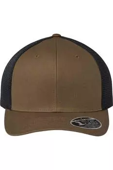 Кепка Flexfit 110 Mesh-Back, цвет coyote brown/ black