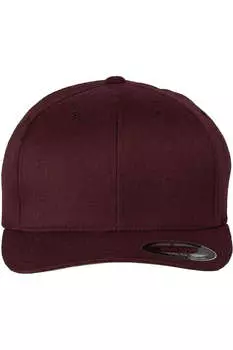 Кепка Flexfit из смесовой шерсти, бордовый