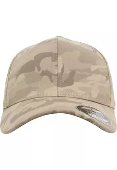 Кепка Flexfit, темно-бежевый камуфляж