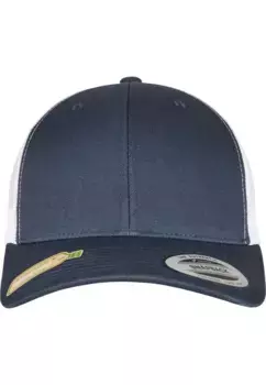 Кепка Flexfit Trucker "Кепки Flexfit YP CLASSICS RECYCLED RETRO TRUCKER CAP 2-TONE", белый
