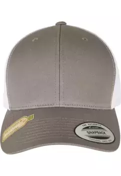 Кепка Flexfit Trucker "Кепки Flexfit YP CLASSICS RECYCLED RETRO TRUCKER CAP 2-TONE", белый