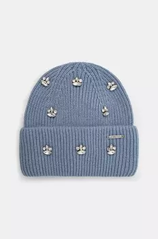 Кепка Guess из смесовой шерсти, синий