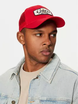 Кепка Guess Jeans, красный
