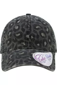 Кепка Infinity Her для женщин с принтом Garment-Washed, цвет black leopard