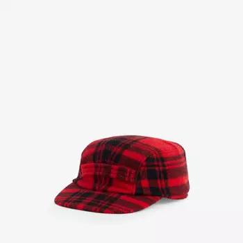 Кепка из фетра с добавлением шерсти в клетку Polo Ralph Lauren, черный
