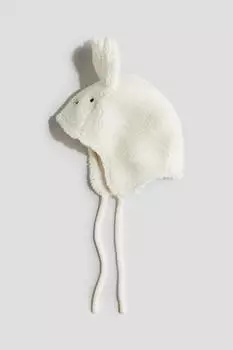 Кепка из флиса Тедди H&M, белый