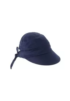 Кепка из хлопчатобумажной ткани с бантом 468796-0 SEEBERGER, цвет Jeans One Size