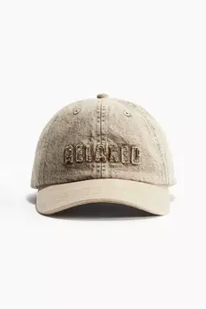 Кепка из хлопкового денима H&M, серый