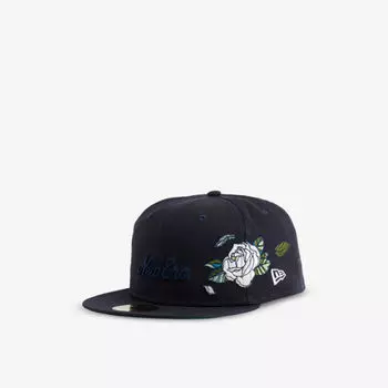 Кепка из хлопкового твила 59fifty с фирменной вышивкой New Era, синий