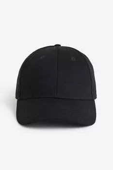 Кепка из хлопкового твила H&M, черный