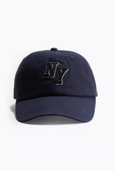Кепка из хлопкового твила H&M, синий