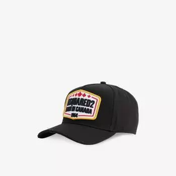 Кепка из хлопкового твила с фирменной вышивкой born in canada Dsquared2, черный