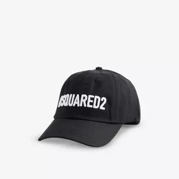 Кепка из хлопкового твила с фирменной вышивкой Dsquared2, черный
