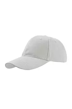 Кепка из матового хлопка Liberty Six с пряжкой и шестью панелями Atlantis, белый