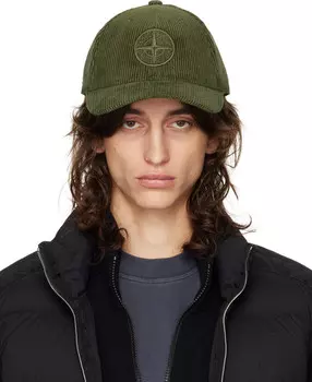 Кепка из органического хлопка Cordour 800 зеленого цвета Stone Island