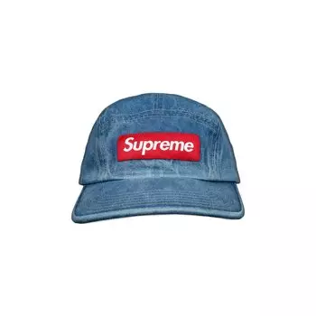 Кепка из саржевого чиноса Supreme, джинсовая ткань