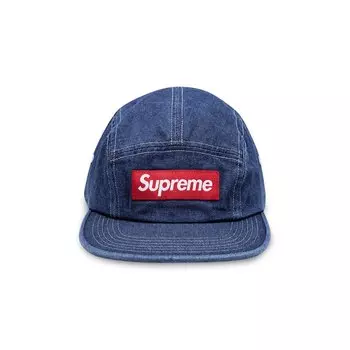 Кепка из саржевого чиноса Supreme, джинсовая ткань