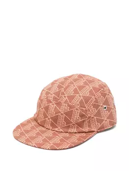 Кепка из саржи с принтом Lacoste, коричневый